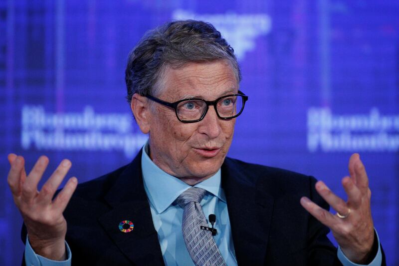 Microsoft co-founder Bill Gates, speaks at the Bloomberg Global Business Forum in New York City, U.S., September 20, 2017. REUTERS/Brendan McDermid