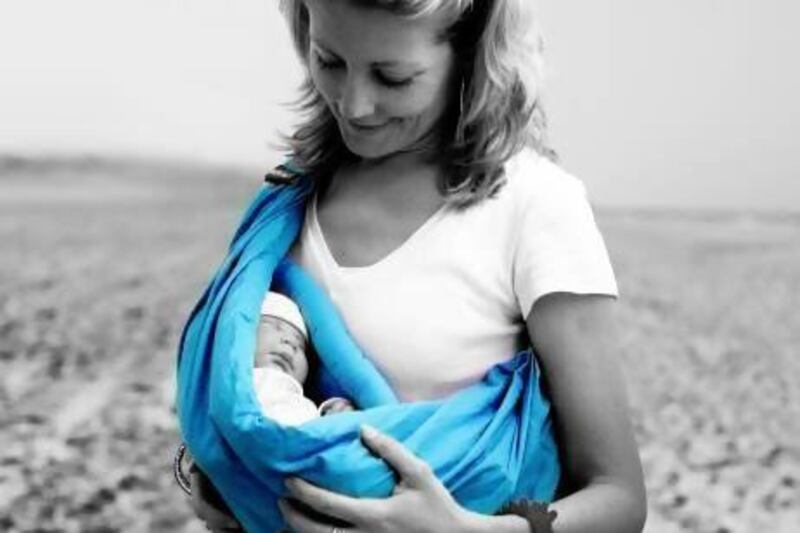 Award-winning slings are among the numerous baby items available at Bubs Boutique. Courtesy Bubs Boutique
