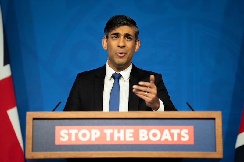 In his bid to ‘stop the boats’, Rishi Sunak has amended Britain’s Rwanda deportation policy for asylum seekers, which is now facing new opposition. Getty Images