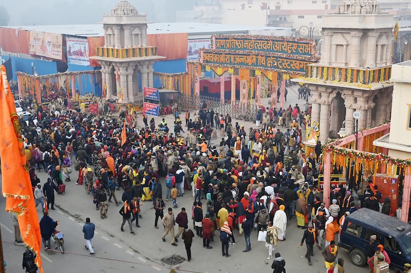 Ayodhya is thought to be the birthplace of Lord Ram, the Hindu deity. Bloomberg