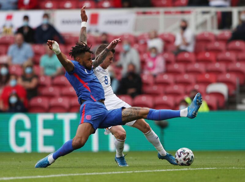 Tyrone Mings - 5: Early miss-control gifted Romania corner and gave away a couple of other needless fouls in a far from convincing opening half. Slightly better after break, including one important block from Cicaldau shot, but England clearly need a fit Harry Maguire back in team. EPA