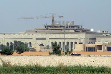 The US embassy complex in Baghdad. AFP / STR