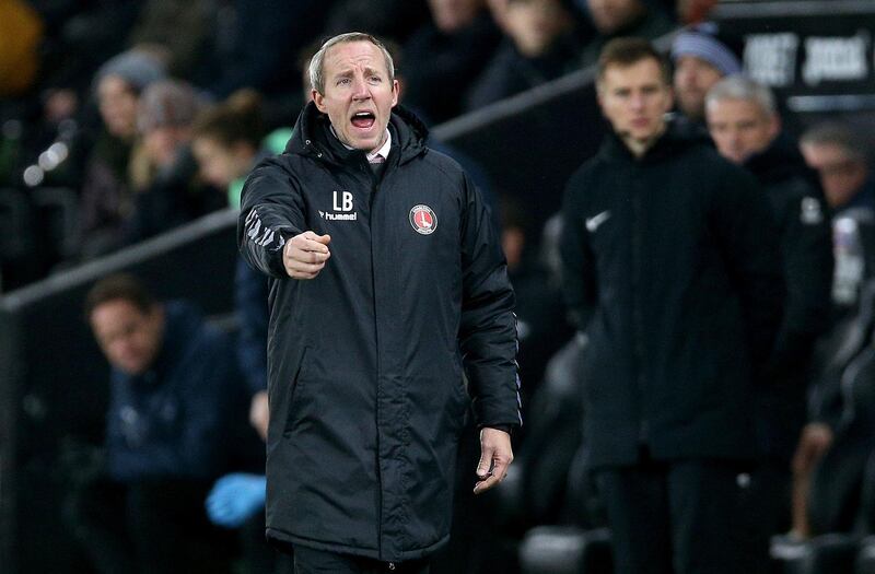 Charlton Athletic manager Lee Bowyer on the touchline during the Sky Bet Championship match at the Liberty Stadium, Swansea. PA Photo. Picture date: Thursday January 2, 2020. See PA story SOCCER Swansea. Photo credit should read: Nigel French/PA Wire. RESTRICTIONS: EDITORIAL USE ONLY No use with unauthorised audio, video, data, fixture lists, club/league logos or "live" services. Online in-match use limited to 120 images, no video emulation. No use in betting, games or single club/league/player publications.