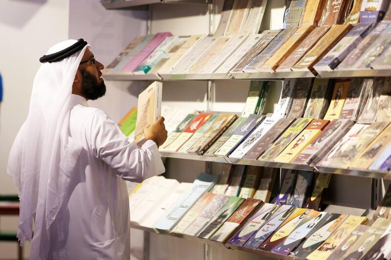 Sharjah takes the lead in a broad drive to foster a culture of reading in the UAE . Pawan Singh / The National