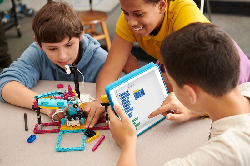 Lego is being promoted in education to enhance pupils’ engagement through hands-on learning and play. AP