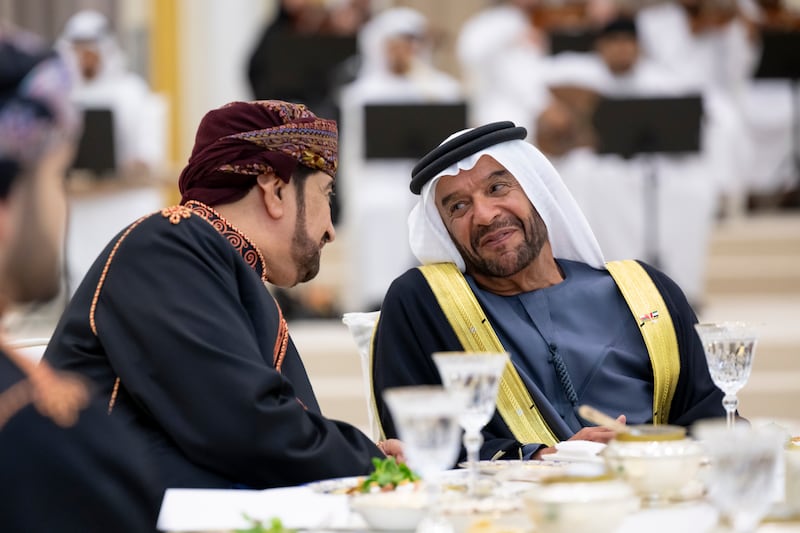 Sheikh Suroor bin Mohamed and Sayyid Khalid bin Hilal Al Busaidi, Minister of Diwan of the Royal Court of Oman