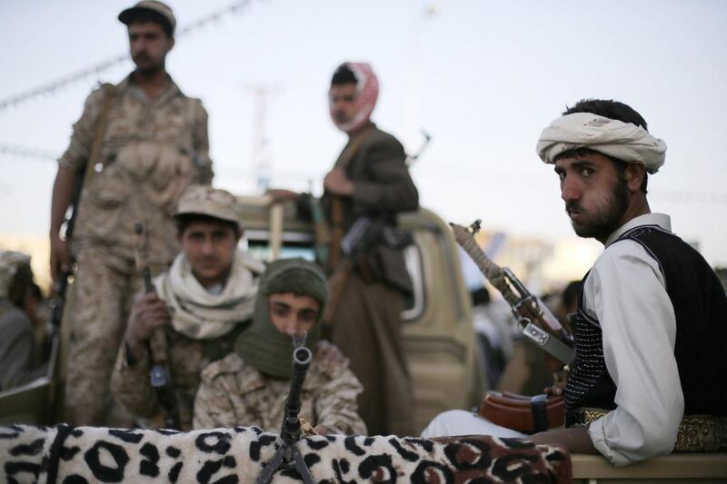 Houthi fighters in Sanaa. Khaled Abdullah / Reuters