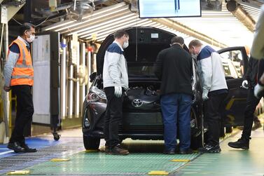 The reopening of Toyota's North American plant follows the return to work of employees in France (pictured) after a month's break. AFP