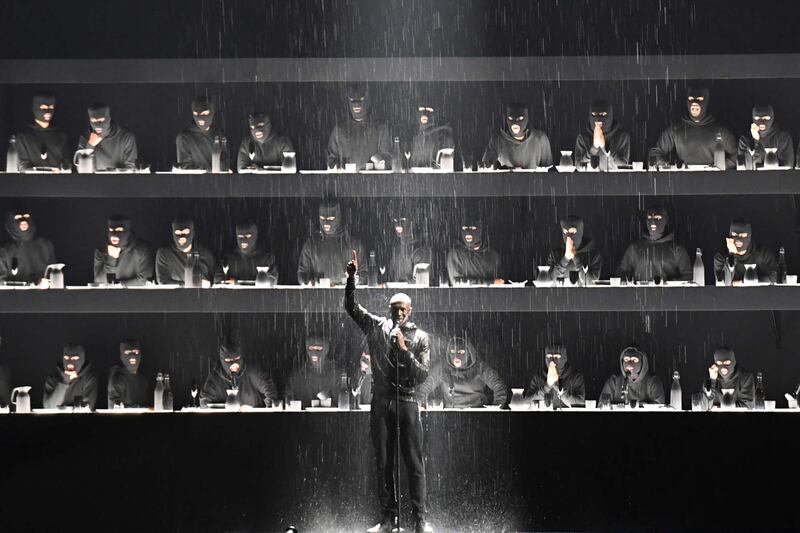 Stormzy performs at the Brit Awards in 2018. Photo: Es Devlin