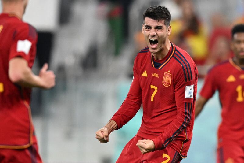 SUBS: Alvaro Morata (Torres, 57') - 8. Set up Gavi for the fifth. Scored himself, Spain’s seventh. He’s now scored 28 goals for his country. AFP