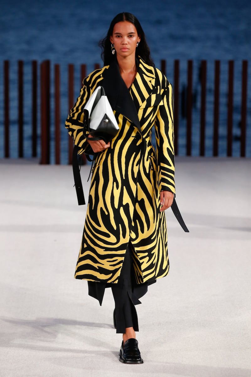 Proenza Schouler offered bright animal patterning for spring / summer 2022.  Photo: Proenza Schouler