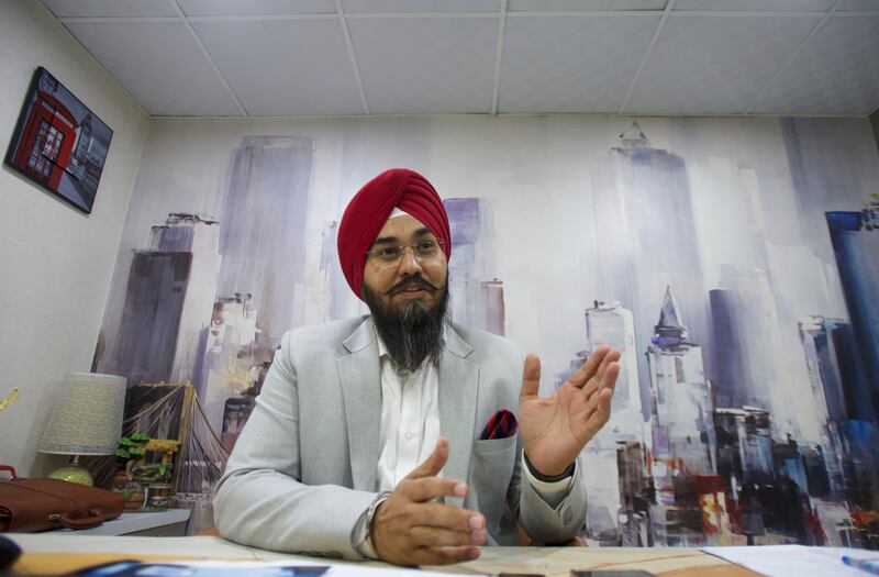 Amarjeet Singh, managing director of Broadway Immigration Services in Jalandhar, says it is the peak time for migration abroad as there are opportunities for young people 