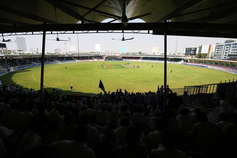 Sharjah Cricket Stadium has hosted many big matches recently, such as when Afghanistan fans filled the stands to watch the ICC World Cricket League Championship match between Afghanistan vs Kenya back in October 2013. But the IPL will be a different story. Pawan Singh / The National

