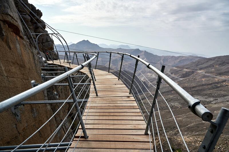 The bridge leading to the Jais Adventure Peak. Eric V. Perales