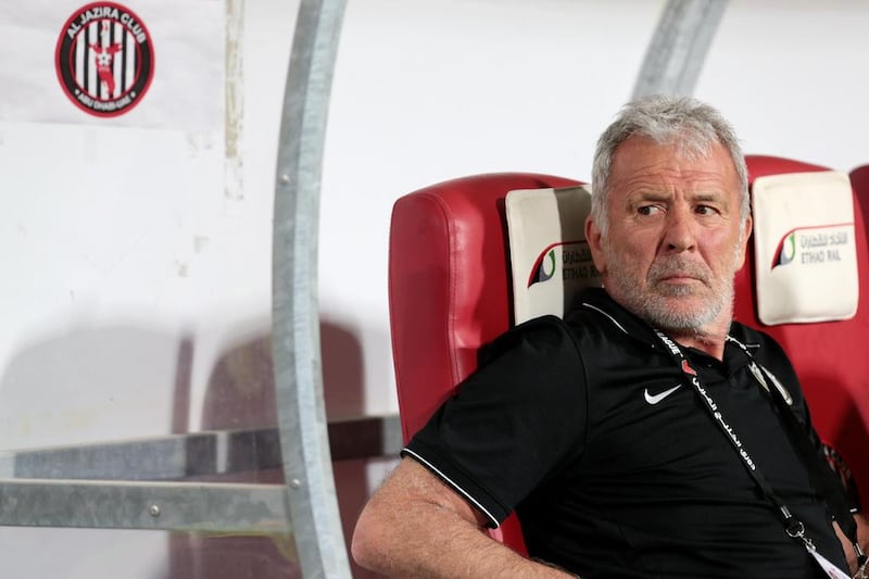Eric Gerets led Al Jazira to second place in the Arabian Gulf League in 2014/15. Christopher Pike / The National