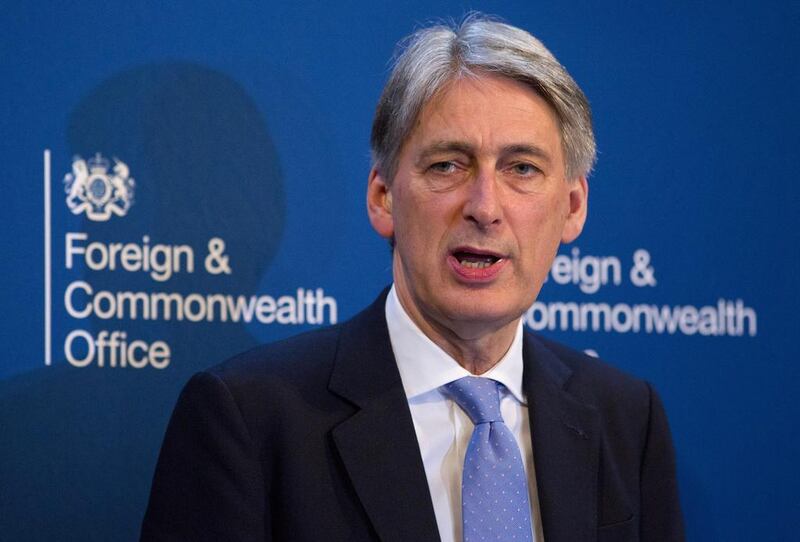 British Foreign Minister Philip Hammond's recent comments about Russia underline that the West is in the midst of a new arms race. Justin Tallis / AP