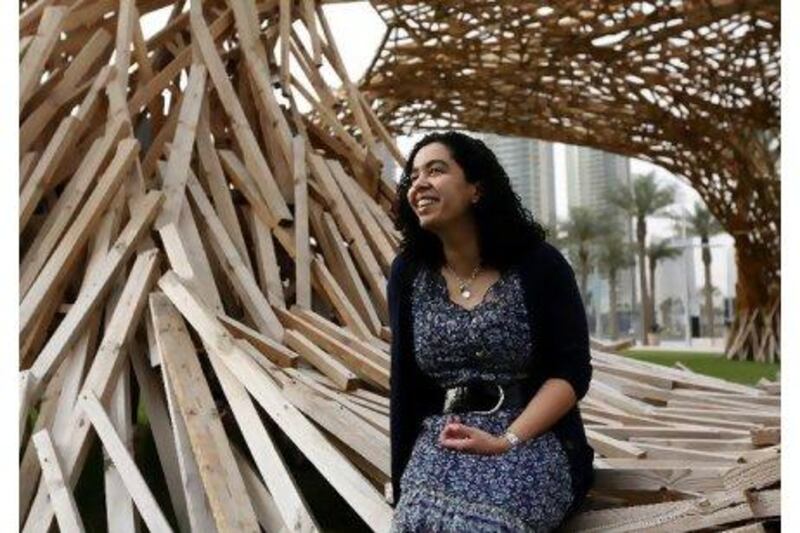 Hind Mezaina is among the Emirati artists whose work has been featured on the Satellite Voices website. Satish Kumar / The National