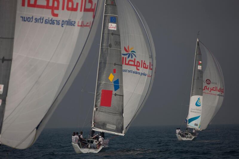 EFG Bank - Sailing Arabia The Tour 2013. .Leg4. Dubai - RAK.Please credit: Lloyd Images
