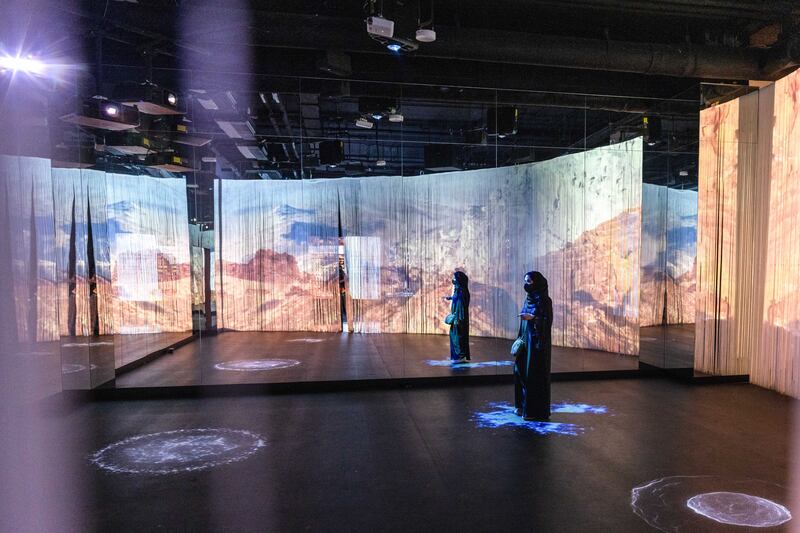 Jordan offers visitors the chance to embark a virtual journey through a canyon linking the desert city of Petra. Photo: Expo 2020