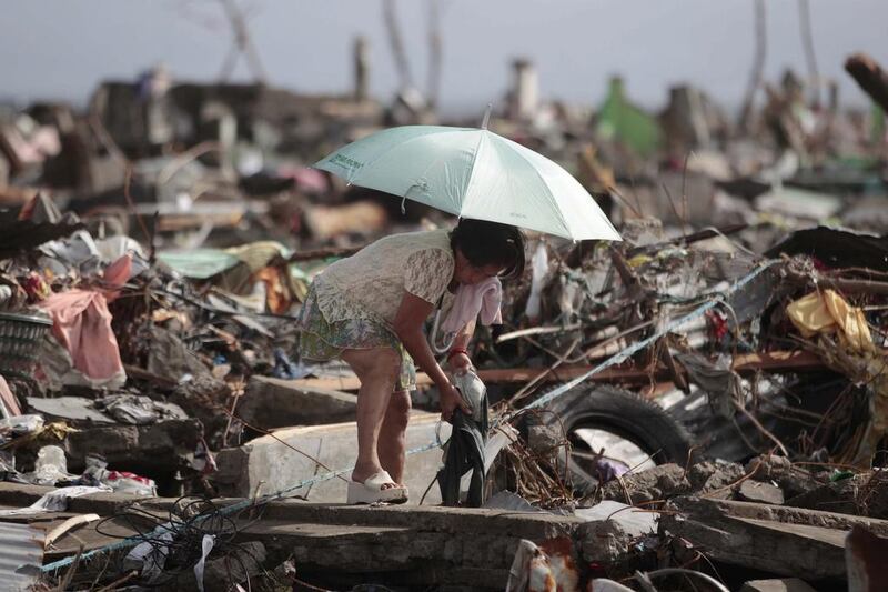 Authorities say at least two million people in 41 provinces have been affected by Typhoon Haiyan and at least 23,000 houses had been damaged or destroyed. Aaron Favila / AP



