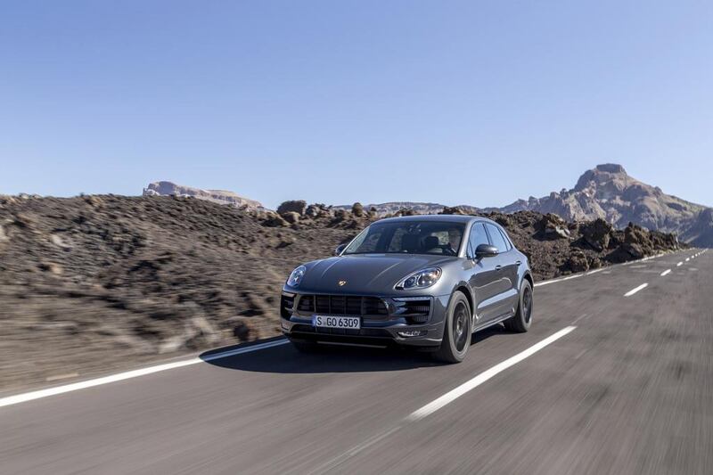 The new Macan GTS crossover SUV, which will sit in the Porsche range between the Macan S and Macan Turbo. Courtesy Porsche AG