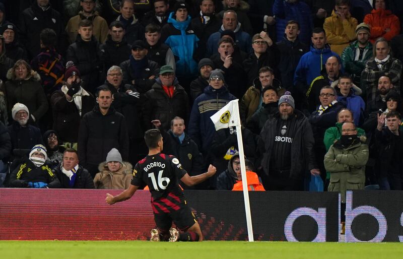 Rodri 8 – Combative off the ball, sweeping up in the middle of the park. The Spaniard opened the scoring from close range just before half time after following up on the rebound. He was carded in the second for bringing down Gnonto.
PA