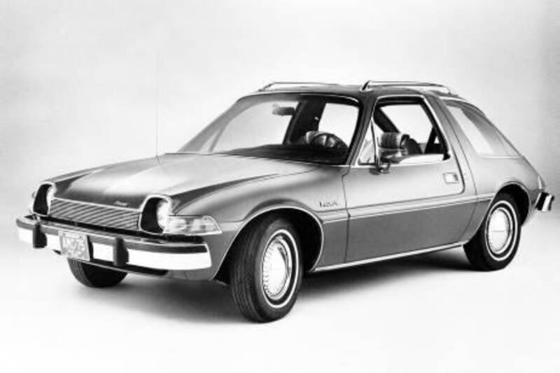 The 1975 American Motors Pacer D/L, luxury model of the two door hatchback.  (AP Photo/American Motors Corp.)