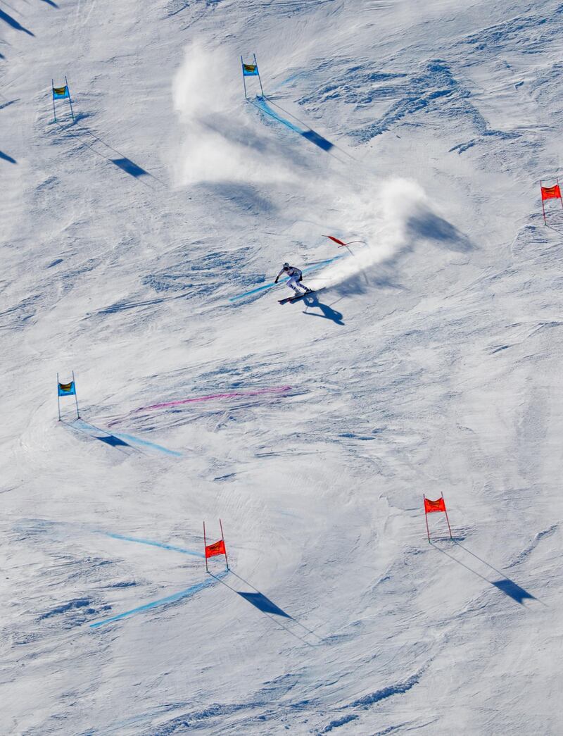 Germany's Stefan Luitz during the FIS Ski World Cup men's giant slalom in Soelden, Austria, on October 18. Reuters