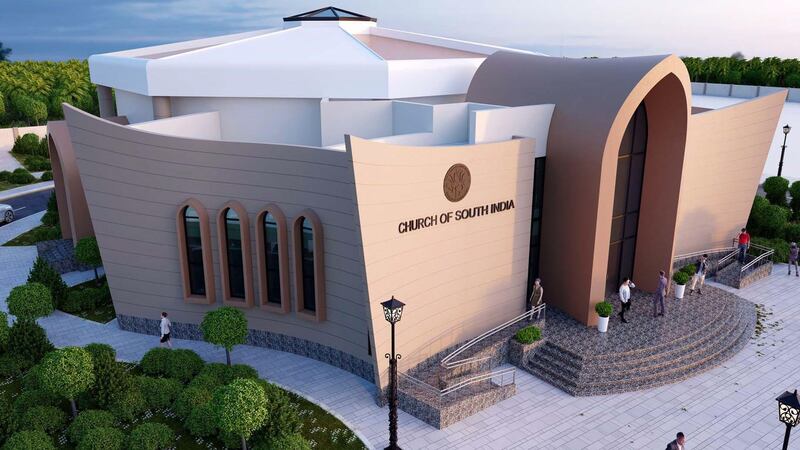 Construction has begun on a church in Abu Dhabi for the Anglican community. The Church of South India is being built on land allocated near a Hindu temple off the Dubai-Abu Dhabi Sheikh Zayed highway. Construction will be completed in June next year. Courtesy: Church of South India