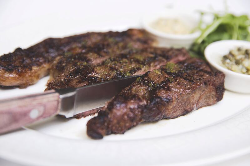 A steak from LPM, Dubai, which took position 8.