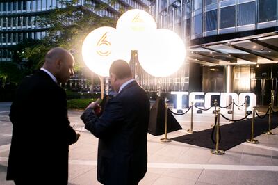 DUBAI, UNITED ARAB EMIRATES, SEPTEMBER 25, 2016. People begin arriving at TecnoÕs Phantom 6 global unvieling event at Armani Hotel. 

Tecno has been aiming its marketing at the Middle East and Western markets in an effort to grow the brandÕs consumer base in these regions.

 Photo: Reem Mohammed (Reporter: Andrew Scott / Section: BZ) ID 76784 *** Local Caption ***  RM_20160925_TECNO_003.JPG