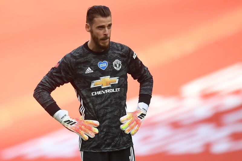 Manchester United's Spanish goalkeeper David de Gea had a horror outing during the FA Cup semi-final against Chelsea. AFP