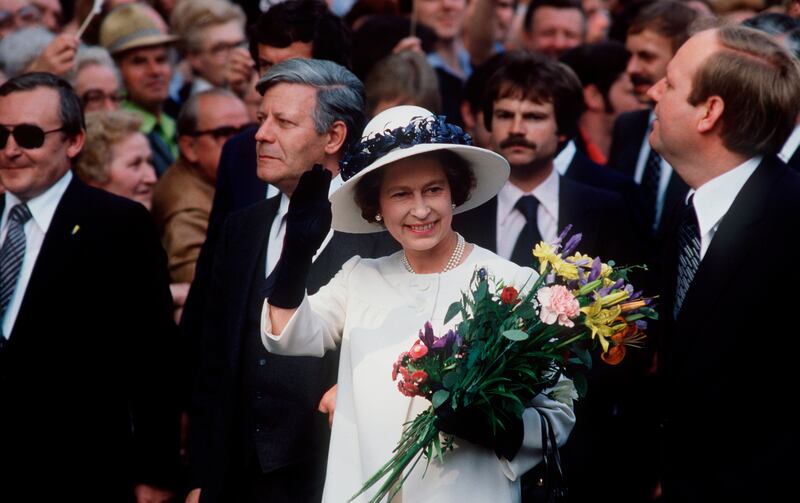 Queen Elizabeth in Berlin during the 1978 tour. Getty Images