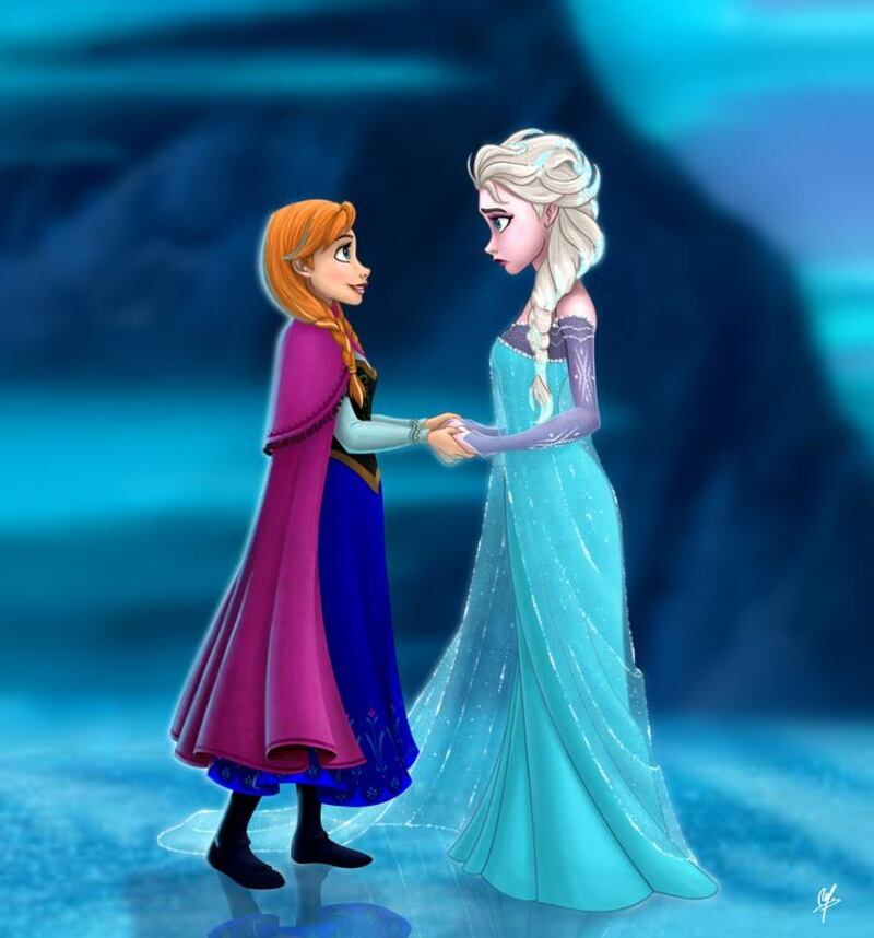 The princesses from Frozen. Courtesy Disney 