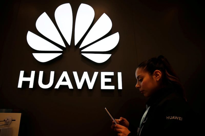 FILE PHOTO: A Huawei signage is pictured at their store at Vina del Mar, Chile  July 14, 2019. REUTERS/Rodrigo Garrido/File Photo