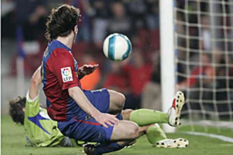 The Barcelona playmaker Lionel Messi is a doubt for the Getafe match.