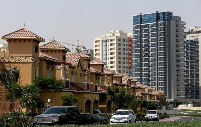 Residential units seen in Dubai. Satish Kumar / The National