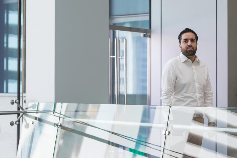 Ibrahim Mohammed is the founder and chief executive and OneGram, a new digital currency, at the company's offices in Emirates Financial Towers in the DIFC area of Dubai.  OneGram is partnering with GoldGuard, a Dubai-based online gold trading platform to build one of world’s largest gold vaults inside the Dubai Airport Free Zone. Christopher Pike / The National