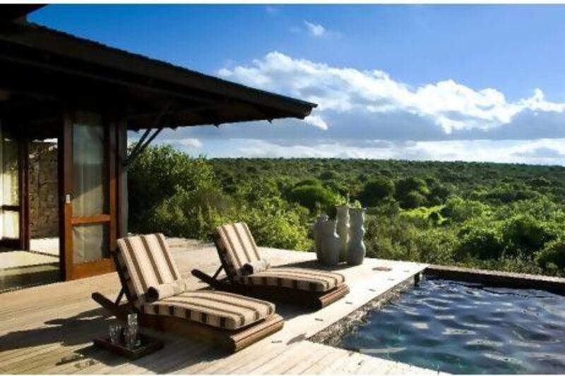 Ecca Lodge, one of the properties offering exclusive, stylish accommodation in Kwandwe Private Game Reserve. Photograph courtesy of &Beyond