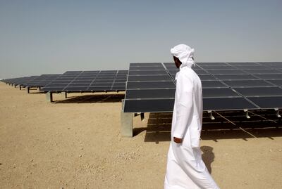 The UAE's strategy to reduce carbon emissions by 2050 was unveiled in October last year. AP