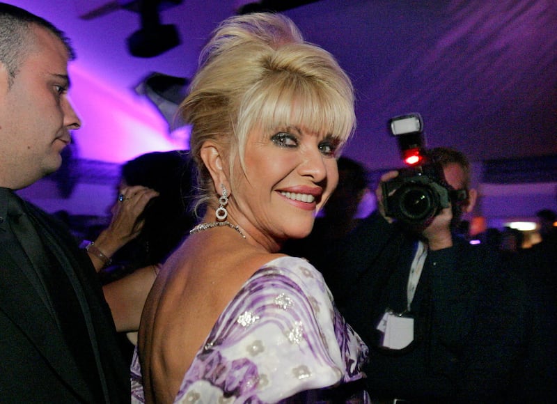 Ivana Trump smiles at her birthday party at a club during the 59th Cannes Film Festival on May 24, 2006. Reuters