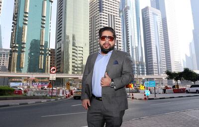 DUBAI, UNITED ARAB EMIRATES , Nov 30 – 2019 :- Gaurav Grover, IT businessman, property magnate and cricket team owner of Deccan Gladiators near the Four Points by Sheraton hotel on Sheikh Zayed Road in Dubai. ( Pawan Singh / The National )  For Business. Story by David