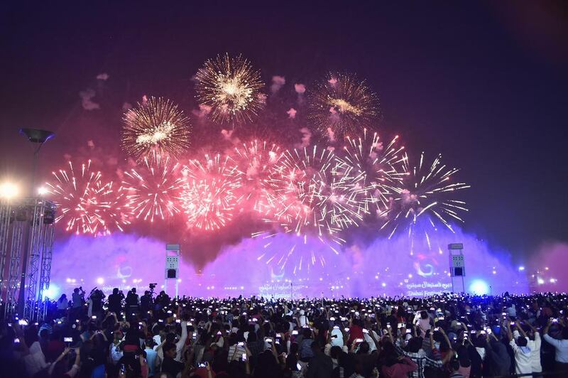 The skies will light up with fireworks for Eid Al Adha. Cedric Ribeiro / Getty Images