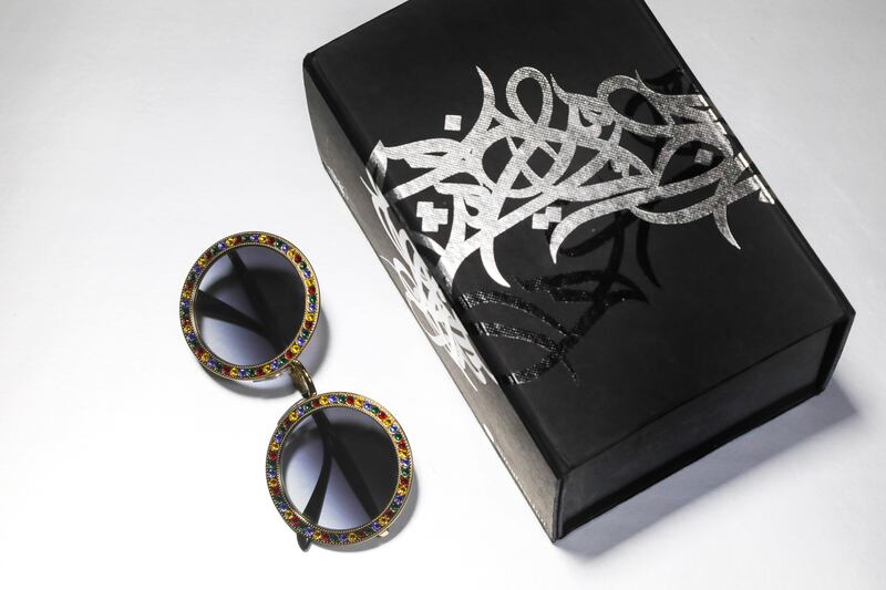 French-Tunisian artist eL Seed designed limited-edition Eid gift boxes for Sunglass Hut. Courtesy Sunglass Hut