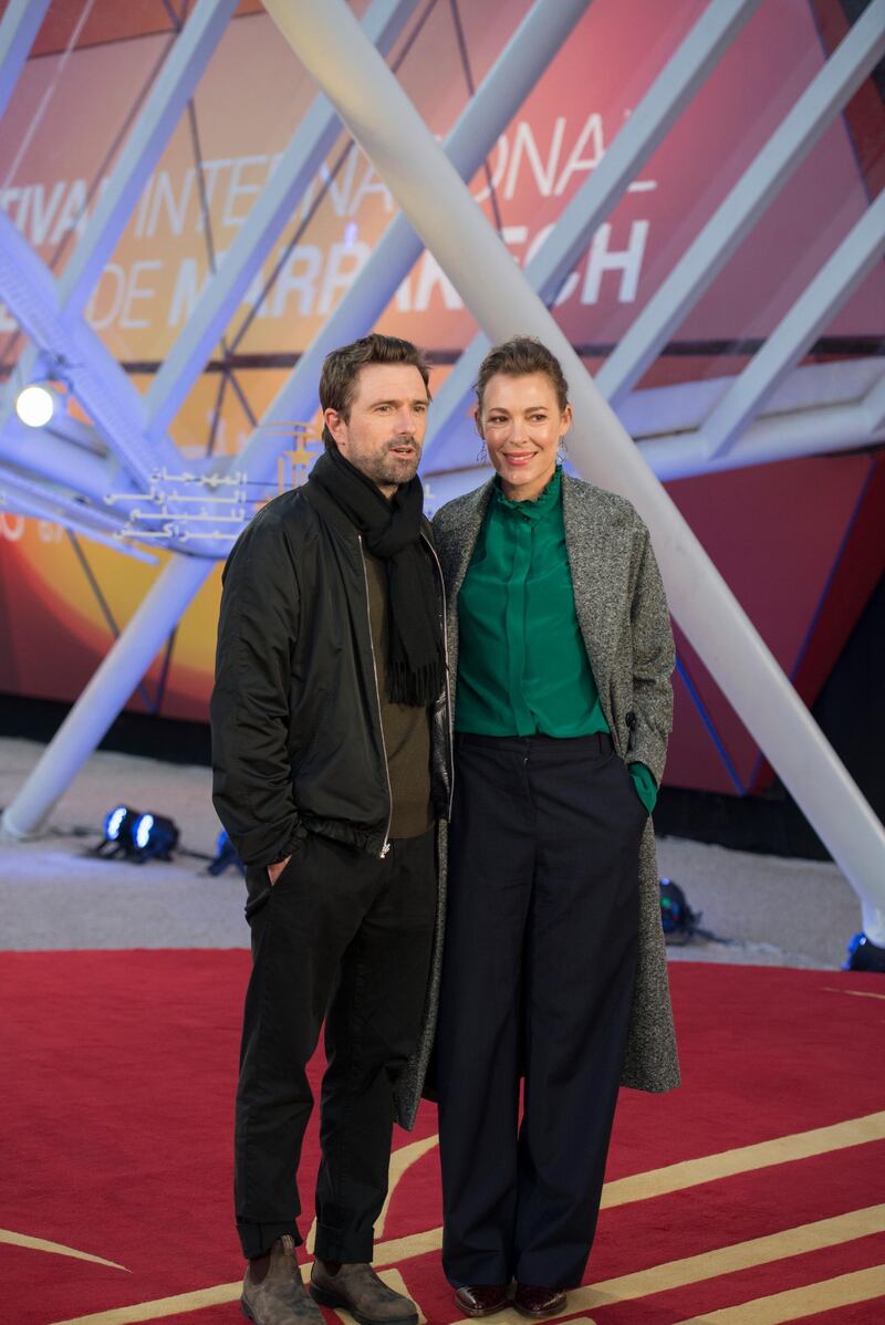 Australian director David Michod and Mirrah Foulkes attend the screening of 'Adam' the 18th annual Marrakech International Film Festival, in Marrakech, Morocco, on Tuesday, December 3, 2019. EPA