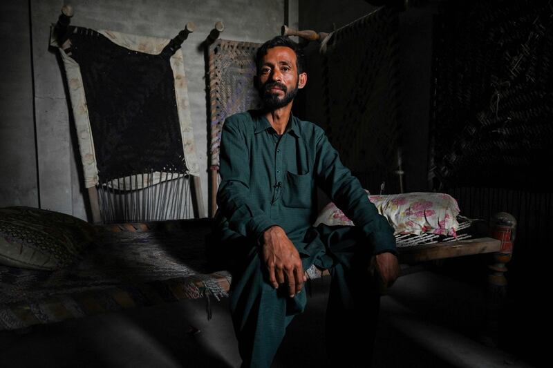 Muhammad Zubair, cousin of Pakistani Muhammad Nadeem who died in a boat capsizing off Libya in February, speaks with AFP at his house in Punjab province.  AFP