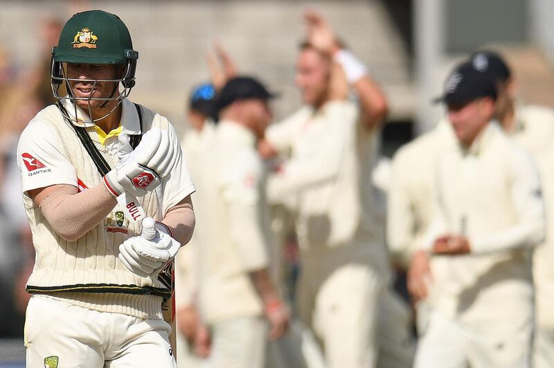 David Warner - 1. Bagged the first pair of his Test career, and now has three ducks in a row against Stuart Broad. All at sea. AFP