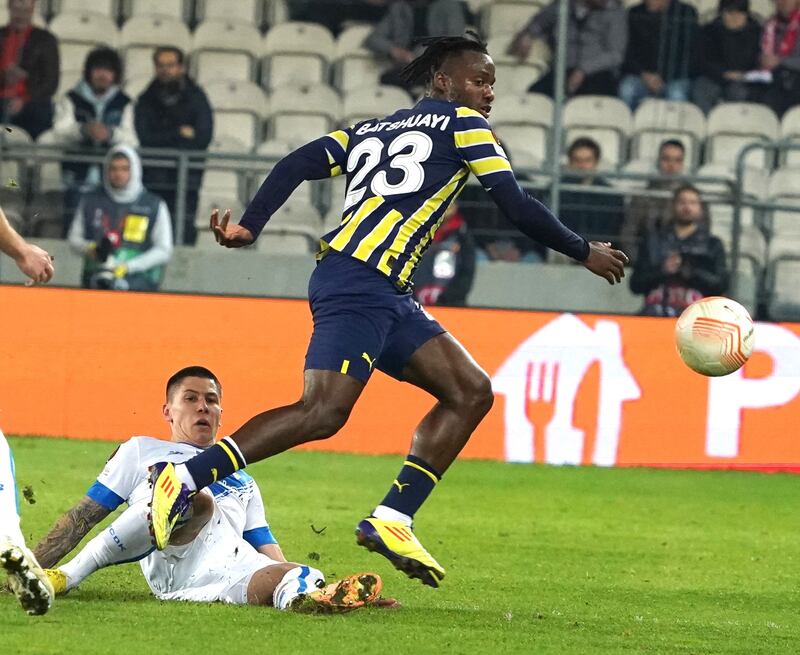 Michy Batshuayi earns £82,000 a week at Fenerbahce. AFP