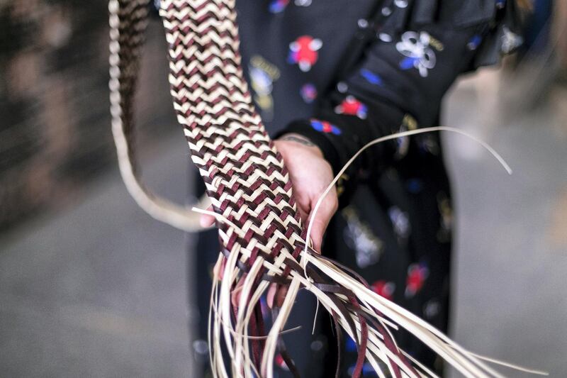 SHARJAH, UNITED ARAB EMIRATES. 7 SEPTEMBER 2019. 
Lana El Samman inspects a khoos sample.

Lana El Samman is currently a resident designer in Tashkeel’s Tanween program. The program is open to emerging designers, makers and artisans living and working in the UAE.


Lana El Samman is of Lebanese origin, and grew up in Beirut and later Canada, where she studied interior design followed by a Master’s degree at the Florence Institute of Design, Italy. Her career began as a teaching assistant at the American University of Sharjah before joining Sharjah Art Foundation, which has been her home for the past eight years working as an interior designer and then progressing to become a significant member of the production programme. In the SAF Production Programme, Samman has had the chance to further her furniture design practice and create pieces used by the Foundation for various events.

(Photo: Reem Mohammed/The National)

Reporter: KATE HAZELL
Section: WK