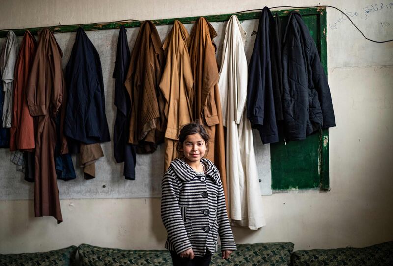Assil Alaywi, 11, whose family also fled Ras Al Ain for Hassakeh three years ago.  Ras Al Ain was the scene of heavy fighting for much of the conflict.